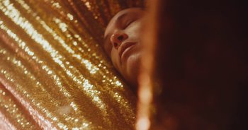 Movie still from “Majetic - Lead Halo” (2019), directed by Jillian Iscaro – Extreme Close Up shot, Low angle