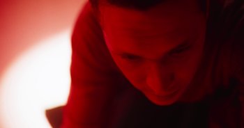 Movie still from “Majetic - Lead Halo” (2019), directed by Jillian Iscaro – Extreme Close Up shot, Low angle