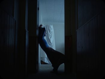 Movie still from “The O’Pears - Lady Winter” (2019), directed by Vincent René-Lortie – Wide shot, Low angle