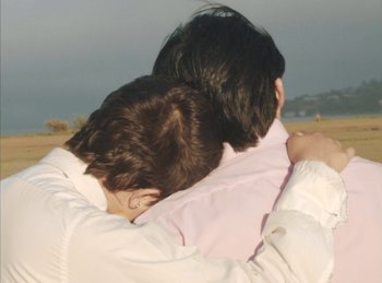 Movie still from “Pandaraps - Prittyboi” (2019), directed by Nicolas Collins – Close Up shot, Over the shoulder angle