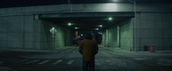 Movie still from “Vonavi - Sunburst feat. Run Rivers” (2019), directed by Daniel Uribe – Wide shot, Low angle