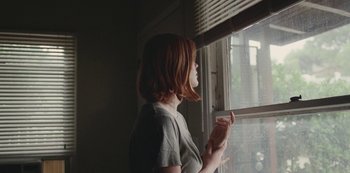 Movie still from “Abstrackt Keal Agram - For No One” (2019), directed by Romain Laurent – Medium shot, Low angle