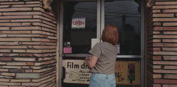 Movie still from “Abstrackt Keal Agram - For No One” (2019), directed by Romain Laurent – Medium shot, Low angle