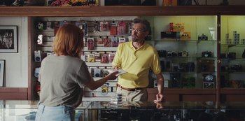 Movie still from “Abstrackt Keal Agram - For No One” (2019), directed by Romain Laurent – Medium shot, Over the shoulder angle