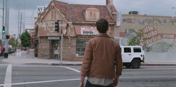 Movie still from “Abstrackt Keal Agram - For No One” (2019), directed by Romain Laurent – Wide shot, Low angle