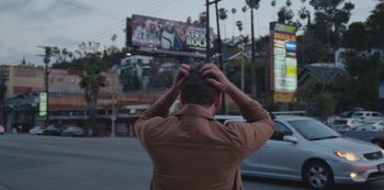 Movie still from “Abstrackt Keal Agram - For No One” (2019), directed by Romain Laurent – Medium shot, Over the shoulder angle