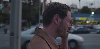 Movie still from “Abstrackt Keal Agram - For No One” (2019), directed by Romain Laurent – Close Up shot, Over the shoulder angle