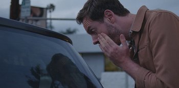 Movie still from “Abstrackt Keal Agram - For No One” (2019), directed by Romain Laurent – Close Up shot, Over the shoulder angle