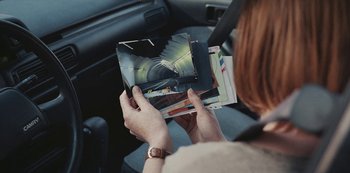 Movie still from “Abstrackt Keal Agram - For No One” (2019), directed by Romain Laurent – Extreme Close Up shot, Overhead angle