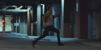 Movie still from “Abstrackt Keal Agram - For No One” (2019), directed by Romain Laurent – Wide shot, High angle