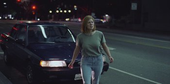 Movie still from “Abstrackt Keal Agram - For No One” (2019), directed by Romain Laurent – Medium shot, Low angle