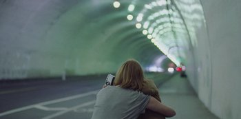 Movie still from “Abstrackt Keal Agram - For No One” (2019), directed by Romain Laurent – Wide shot, Low angle