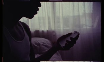 Movie still from “Gaspar Narby - Sight feat. D.A.N” (2018), directed by Theo Le Sourd – Close Up shot, Low angle