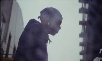 Movie still from “Gaspar Narby - Sight feat. D.A.N” (2018), directed by Theo Le Sourd – Medium shot, Low angle