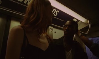 Movie still from “Gaspar Narby - Sight feat. D.A.N” (2018), directed by Theo Le Sourd – Medium shot, Low angle