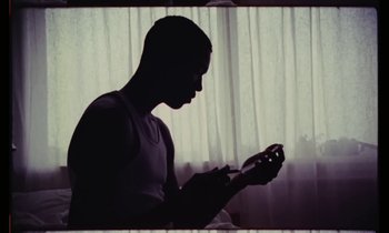 Movie still from “Gaspar Narby - Sight feat. D.A.N” (2018), directed by Theo Le Sourd – Medium shot, Low angle