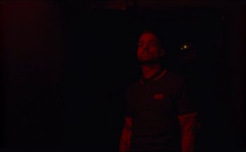 Movie still from “Elio Toffana - Genesis” (2018), directed by Miguel Angulo – Medium shot, Low angle