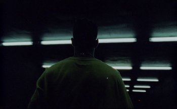 Movie still from “Elio Toffana - Genesis” (2018), directed by Miguel Angulo – Extreme Close Up shot, Low angle