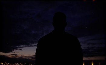 Movie still from “Elio Toffana - Genesis” (2018), directed by Miguel Angulo – Medium shot, Low angle