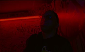 Movie still from “Elio Toffana - Genesis” (2018), directed by Miguel Angulo – Close Up shot, Low angle