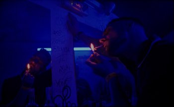 Movie still from “Elio Toffana - Genesis” (2018), directed by Miguel Angulo – Extreme Close Up shot, Low angle