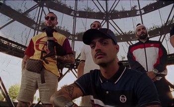 Movie still from “Elio Toffana - Genesis” (2018), directed by Miguel Angulo – Medium shot, Low angle