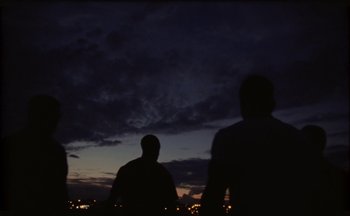 Movie still from “Elio Toffana - Genesis” (2018), directed by Miguel Angulo – Medium shot, Low angle