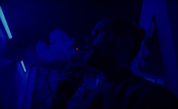 Movie still from “Elio Toffana - Genesis” (2018), directed by Miguel Angulo – Close Up shot, Low angle