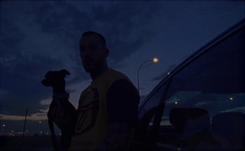 Movie still from “Elio Toffana - Genesis” (2018), directed by Miguel Angulo – Medium shot, Low angle