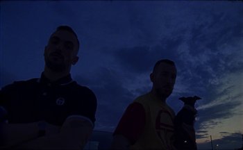 Movie still from “Elio Toffana - Genesis” (2018), directed by Miguel Angulo – Medium shot, Low angle