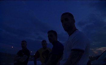 Movie still from “Elio Toffana - Genesis” (2018), directed by Miguel Angulo – Medium shot, Low angle