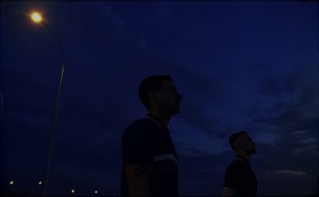 Movie still from “Elio Toffana - Genesis” (2018), directed by Miguel Angulo – Medium shot, Low angle