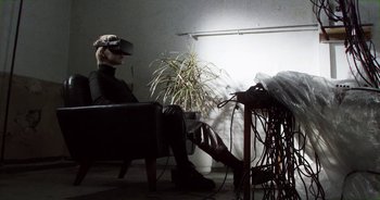 Movie still from “Desto - Exoskeleton” (2018), directed by Kristian Lindén – Wide shot, High angle