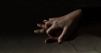 Movie still from “Desto - Exoskeleton” (2018), directed by Kristian Lindén – Extreme Close Up shot, Overhead angle