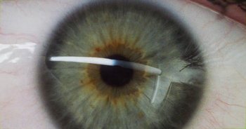 Movie still from “Desto - Exoskeleton” (2018), directed by Kristian Lindén – Extreme Close Up shot, Overhead angle