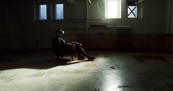 Movie still from “Desto - Exoskeleton” (2018), directed by Kristian Lindén – Wide shot, High angle