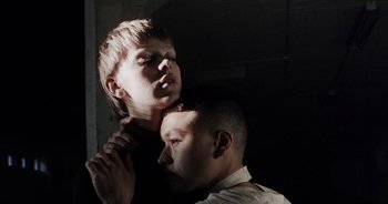 Movie still from “Desto - Exoskeleton” (2018), directed by Kristian Lindén – Close Up shot, Low angle