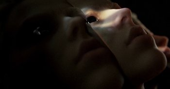 Movie still from “Desto - Exoskeleton” (2018), directed by Kristian Lindén – Extreme Close Up shot, Overhead angle