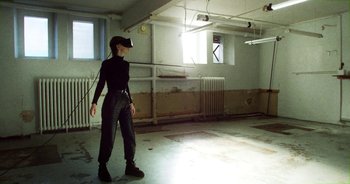 Movie still from “Desto - Exoskeleton” (2018), directed by Kristian Lindén – Wide shot, Low angle