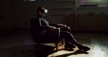 Movie still from “Desto - Exoskeleton” (2018), directed by Kristian Lindén – Wide shot, High angle