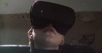 Movie still from “Desto - Exoskeleton” (2018), directed by Kristian Lindén – Extreme Close Up shot, Low angle