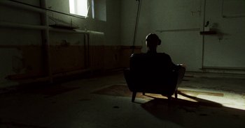 Movie still from “Desto - Exoskeleton” (2018), directed by Kristian Lindén – Wide shot, High angle