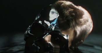 Movie still from “Desto - Exoskeleton” (2018), directed by Kristian Lindén – Extreme Close Up shot, Overhead angle