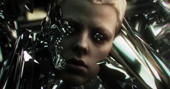 Movie still from “Desto - Exoskeleton” (2018), directed by Kristian Lindén – Extreme Close Up shot, Low angle
