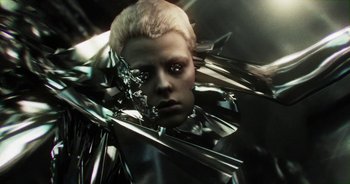 Movie still from “Desto - Exoskeleton” (2018), directed by Kristian Lindén – Extreme Close Up shot, High angle