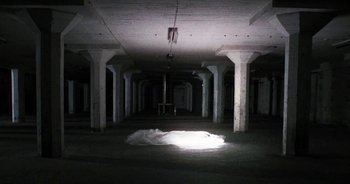 Movie still from “Desto - Exoskeleton” (2018), directed by Kristian Lindén – Extreme Wide shot, High angle