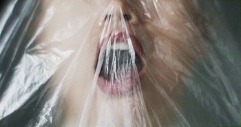 Movie still from “Desto - Exoskeleton” (2018), directed by Kristian Lindén – Extreme Close Up shot, Overhead angle