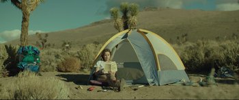Movie still from “Wild” (2014), directed by Jean-Marc Vallée – Wide shot, Low angle