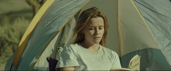 Movie still from “Wild” (2014), directed by Jean-Marc Vallée – Medium shot, Low angle