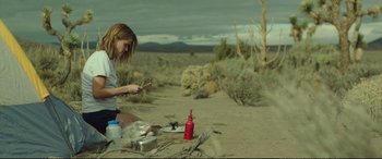 Movie still from “Wild” (2014), directed by Jean-Marc Vallée – Wide shot, Low angle